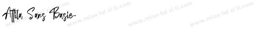 Attila Sans Basie字体转换